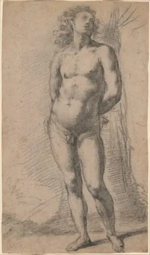 Study of a Standing Male Nude: Saint Sebastian