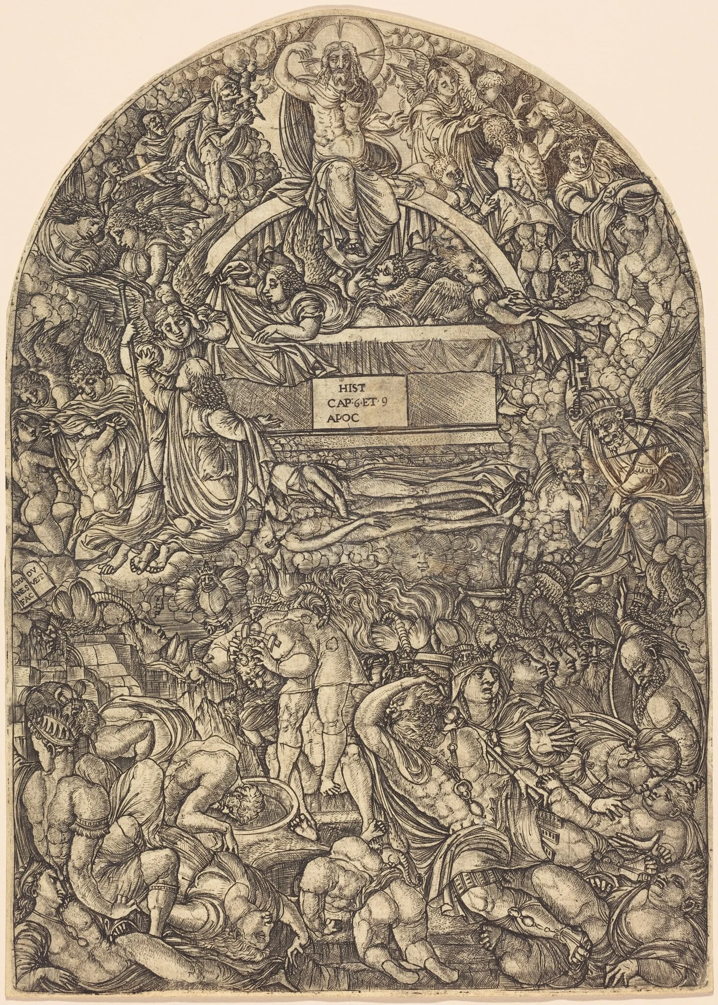 A Star Falls and Makes Hell to Open, by Jean Duvet, ink, 1551