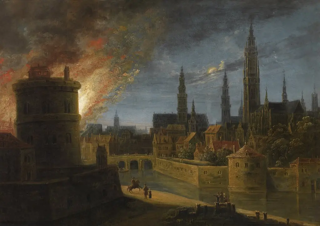 Fire in Antwerp