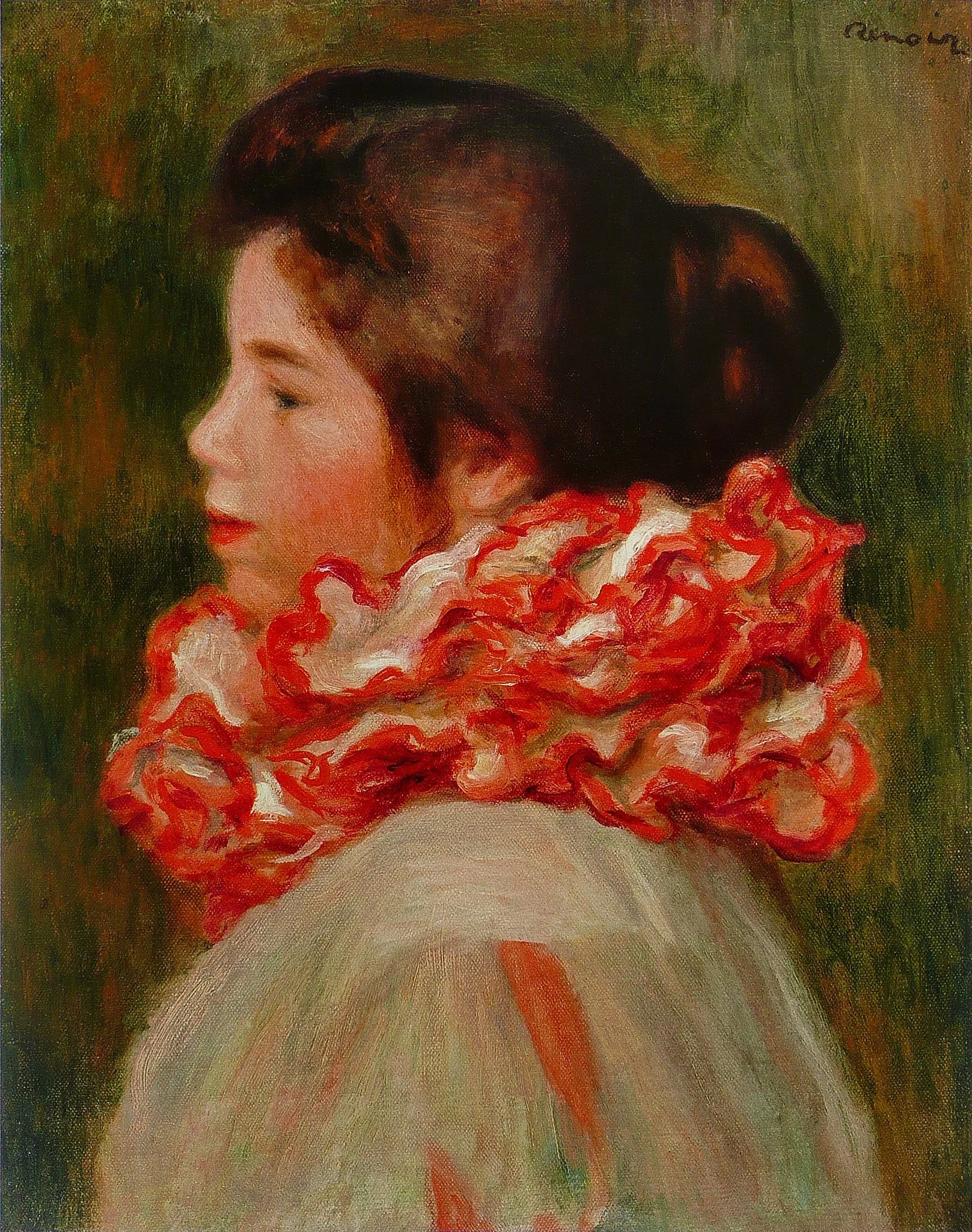Girl in a Red Ruff