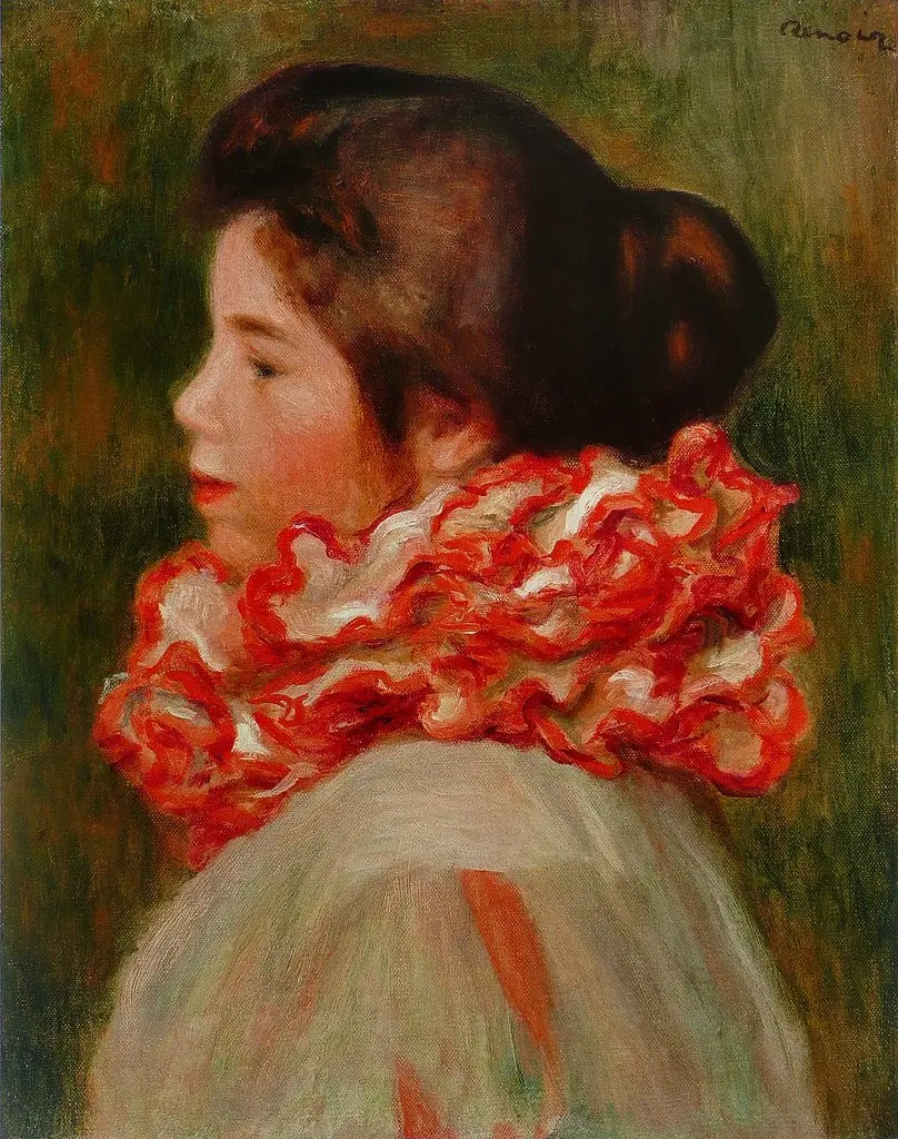 Girl in a Red Ruff
