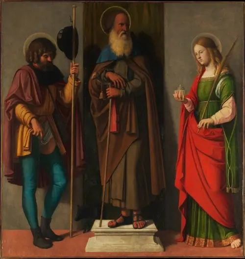 Saints Roch, Anthony Abbot and Lucy