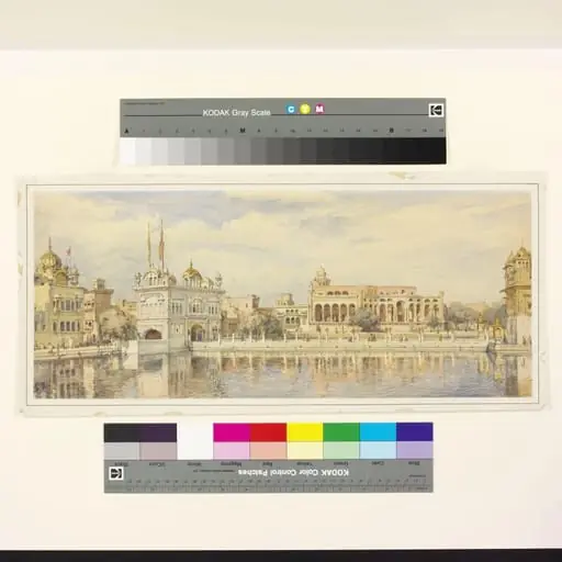 Tank & Marble Causeway the Sikh Temple Amritsar