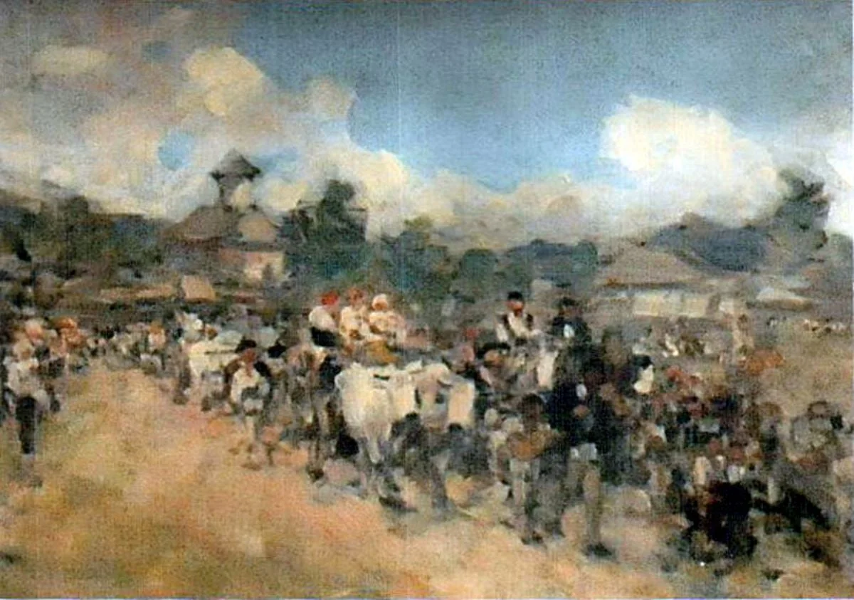 Nuntă țărănească, by Nicolae Grigorescu, 1882