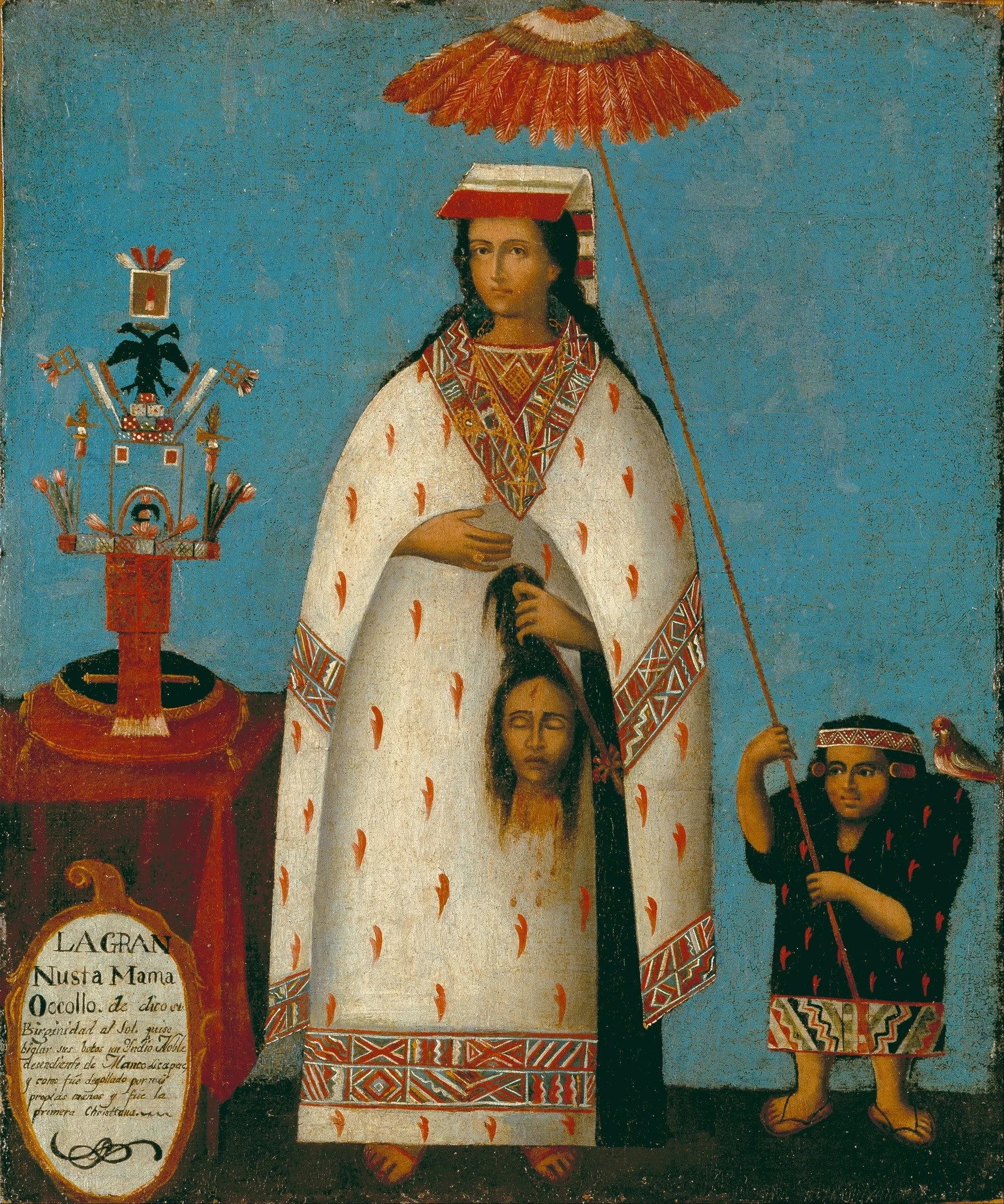 Inca Princess, by Unknown, oil, 1800