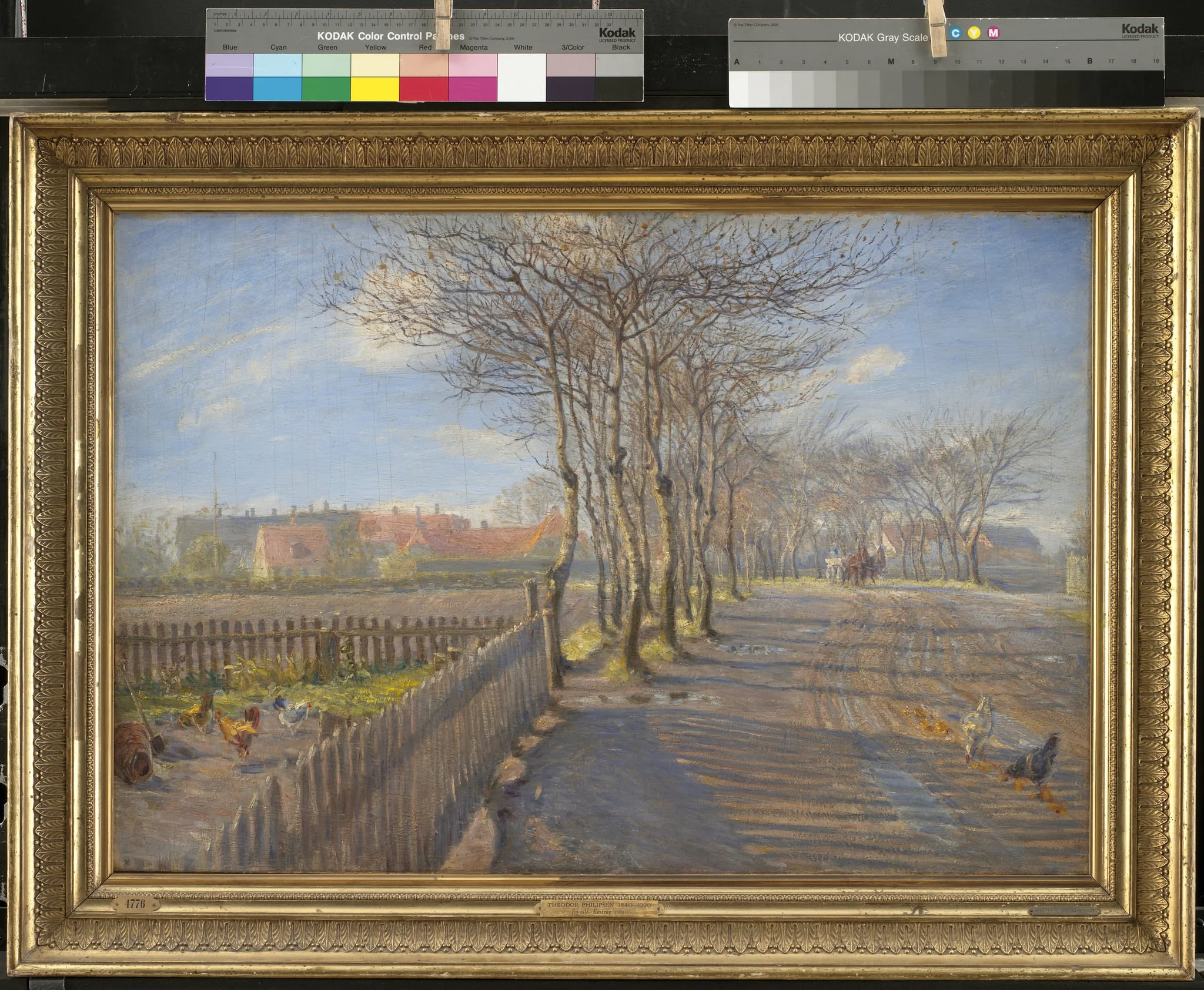 Country Lane with Trees. Kastrup, by Unknown, 1891