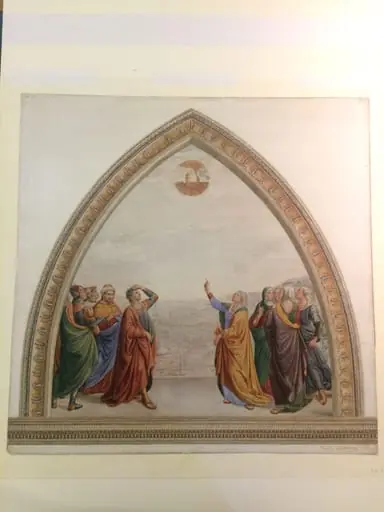 Copy after The meeting of Augustus and the Sibyl, Domenico Ghirlandaio in the Sassetti Chapel, Chiesa di Santa Trinita (Florence)