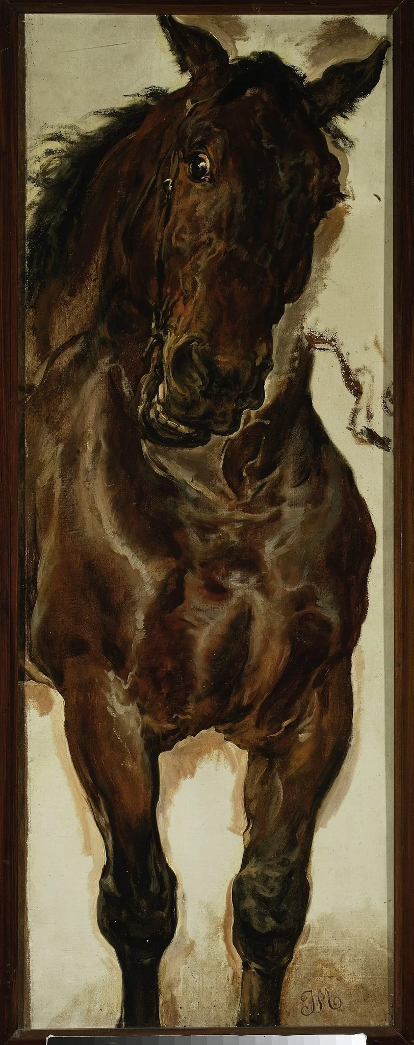 Study of a horse's head for “Battle of Grunwald”