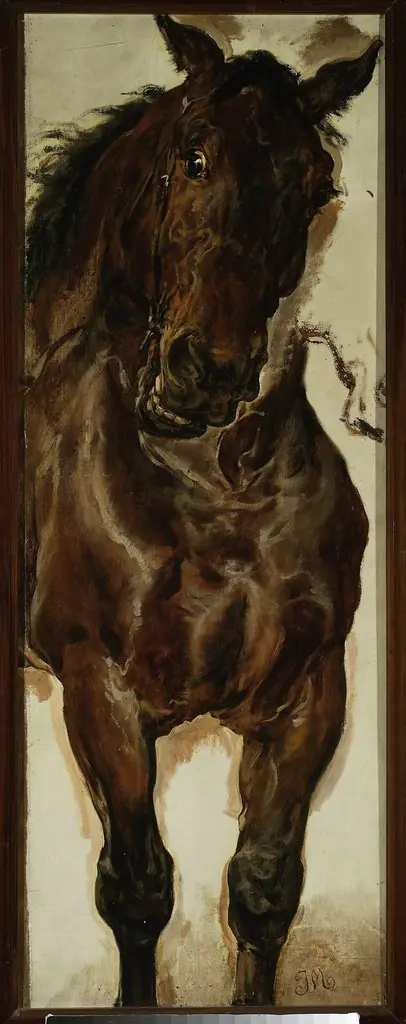 Study of a horse's head for “Battle of Grunwald”