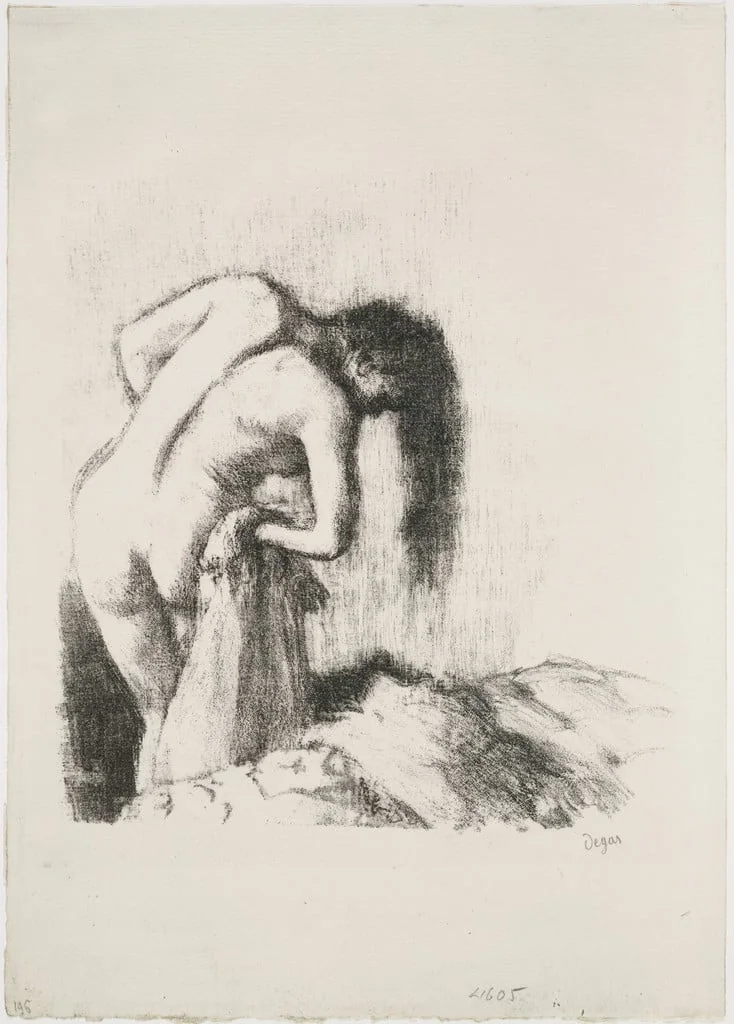 Untitled, by Edgar Degas, ink, 1892