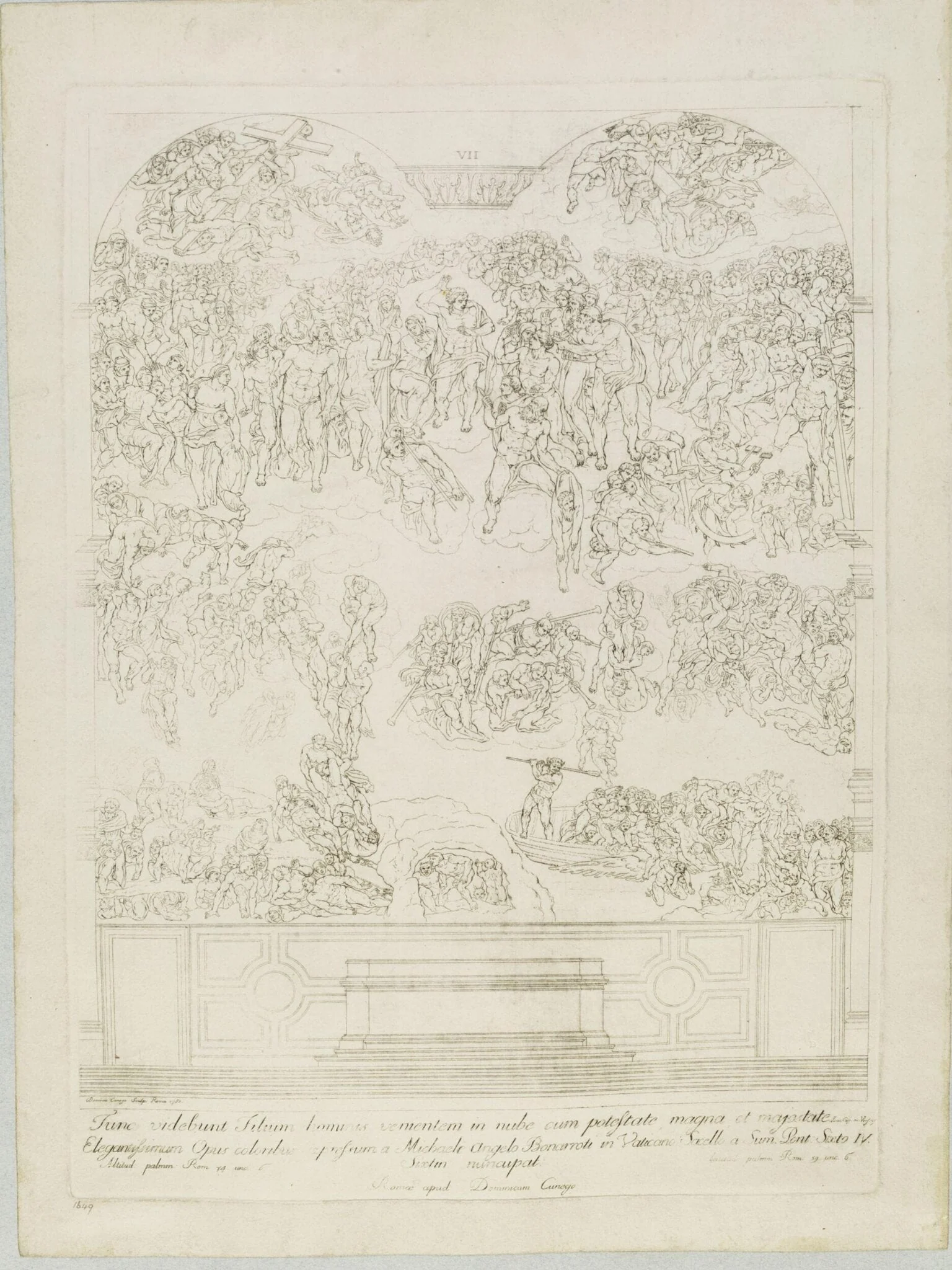 Last Judgment, by Dominico Cunego, 1780