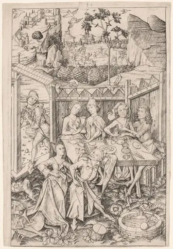 The Garden of Love (Large Plate)