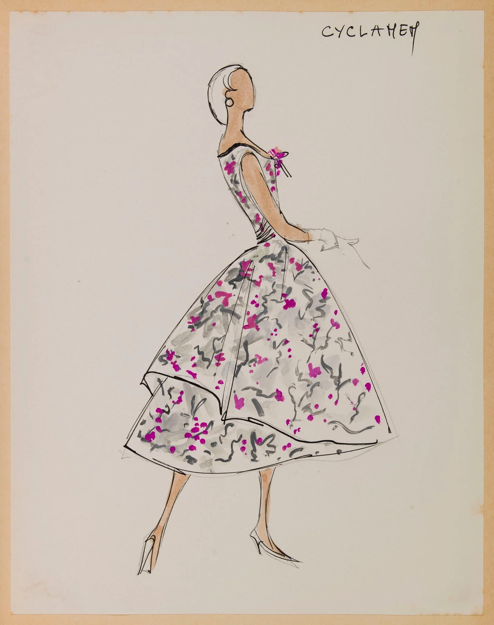 Cyclamen, by Carven, 1956