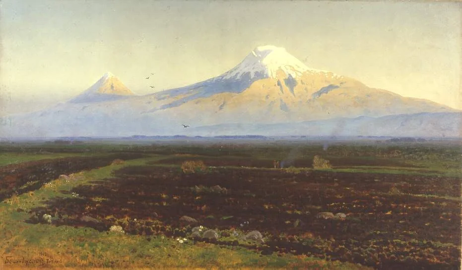 Ararat, by Gevorg Bashinjaghian, oil, 1912