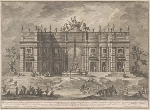 The Seconda Macchina for the Chinea of 1772: A Square with a Game Market and the Pantheon Fountain