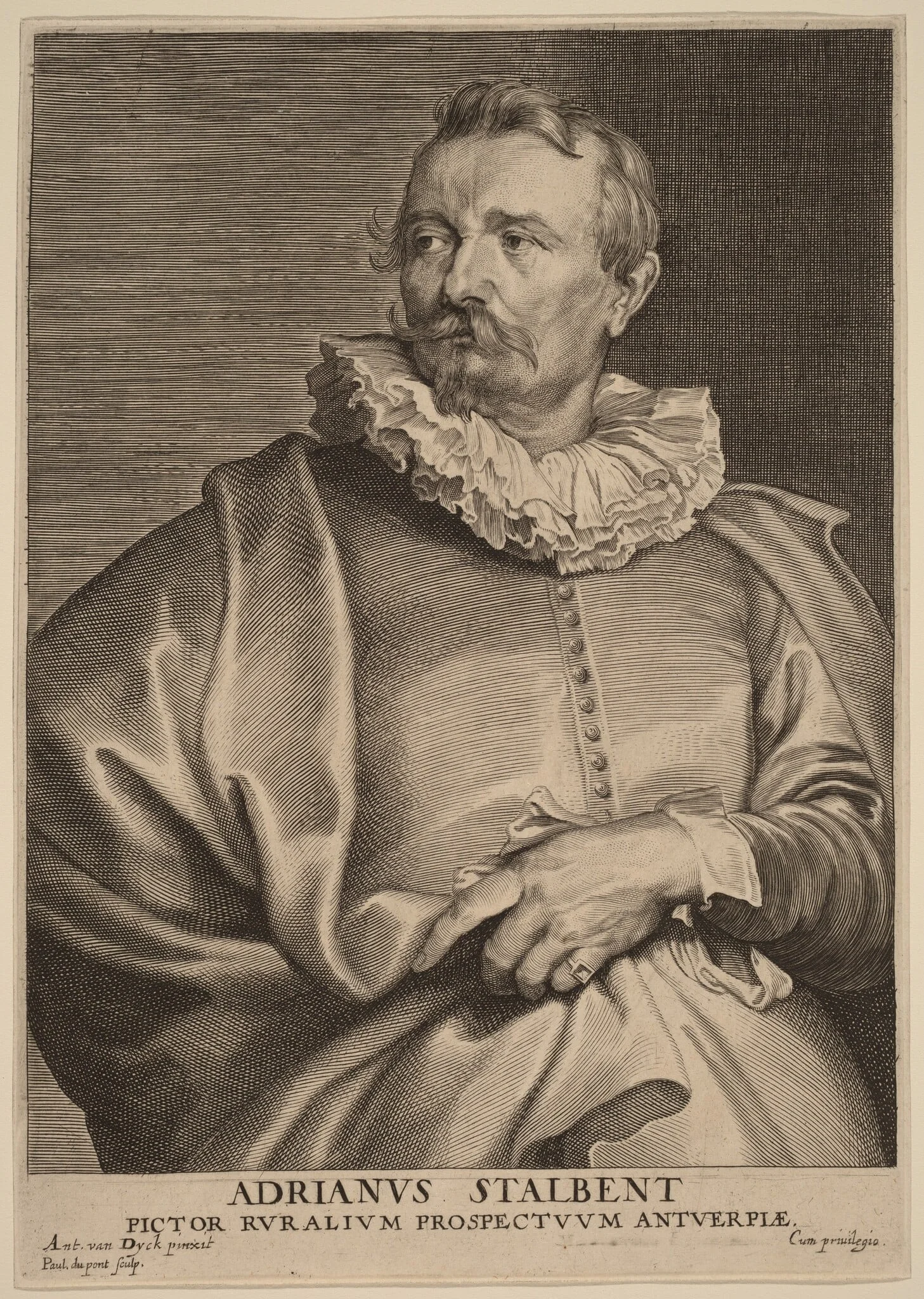Adriaen van Stalbemt, by Paulus Pontius, ink, 1634