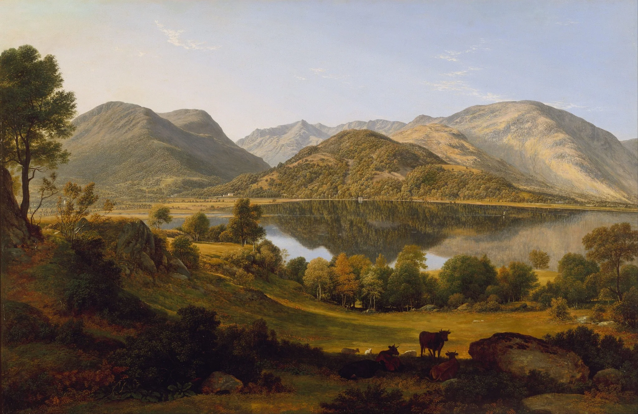 Ullswater, early morning, by John Glover, oil, 1824
