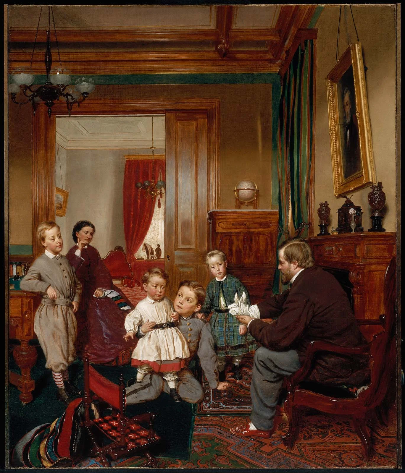 The Colgate Family, by Johannes Adam Simon Oertel, oil, 1873