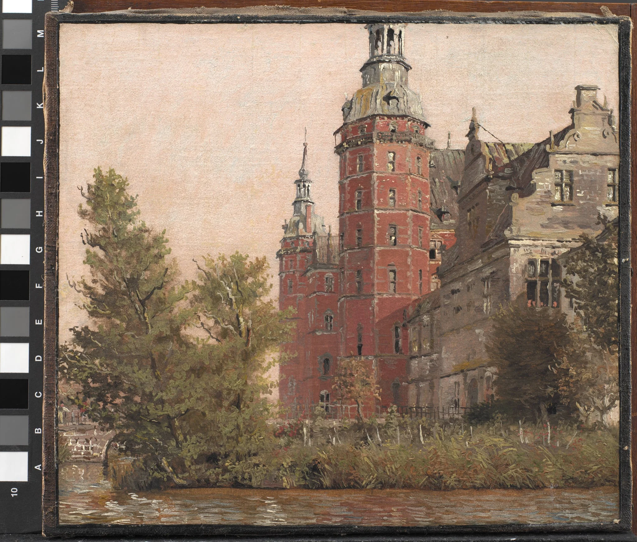 Frederiksborg Castle seen from the Northwest. Study, by Unknown, 1835