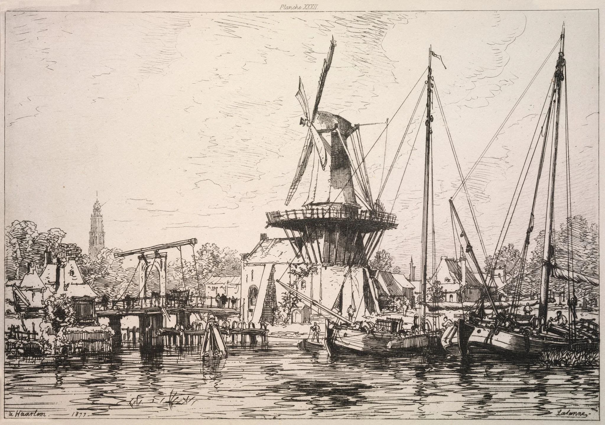 At Harlem (Holland), by Maxime Lalanne, 1877