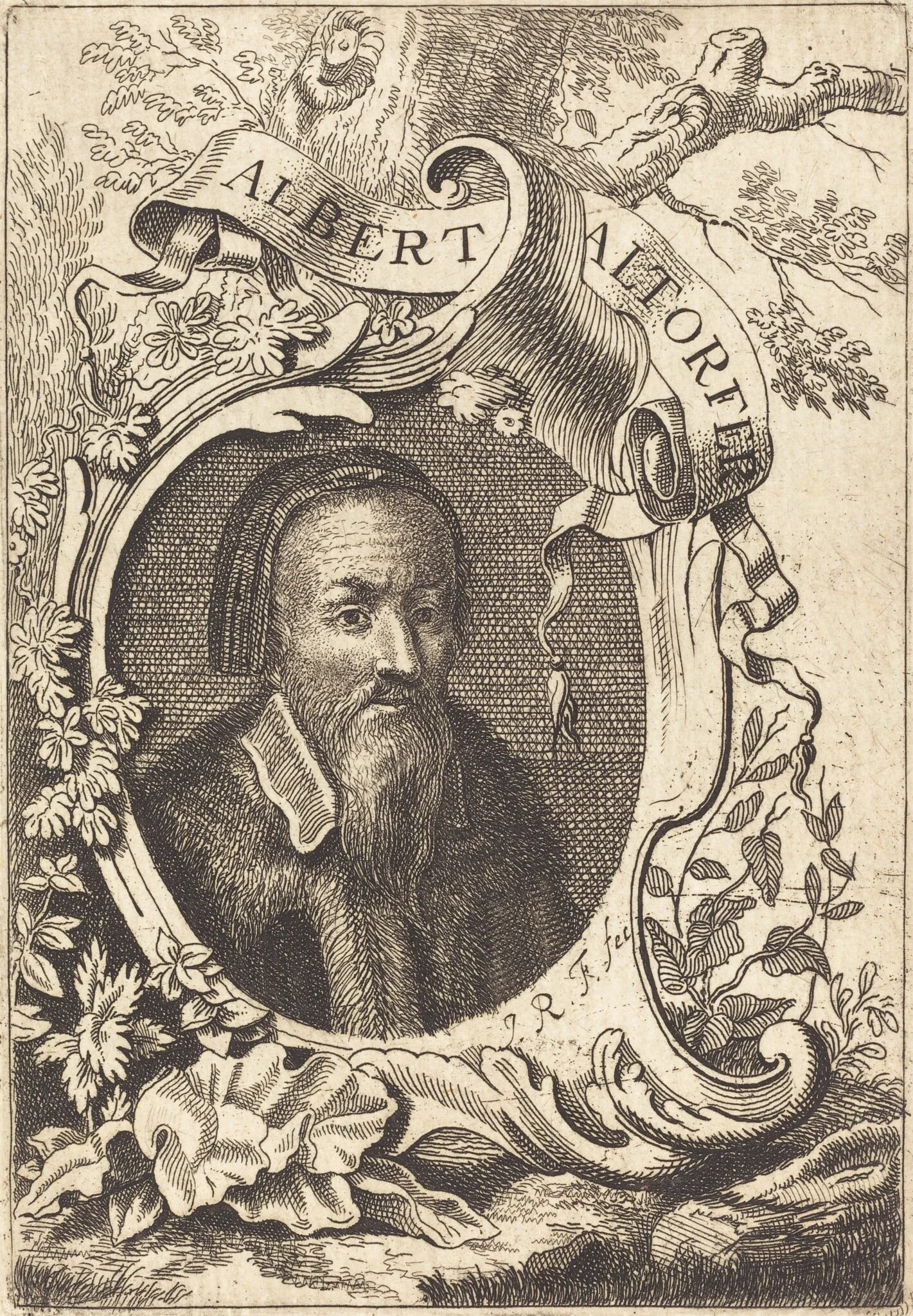 Albrecht Altdorfer, by Jeremias Falck, ink, 1648