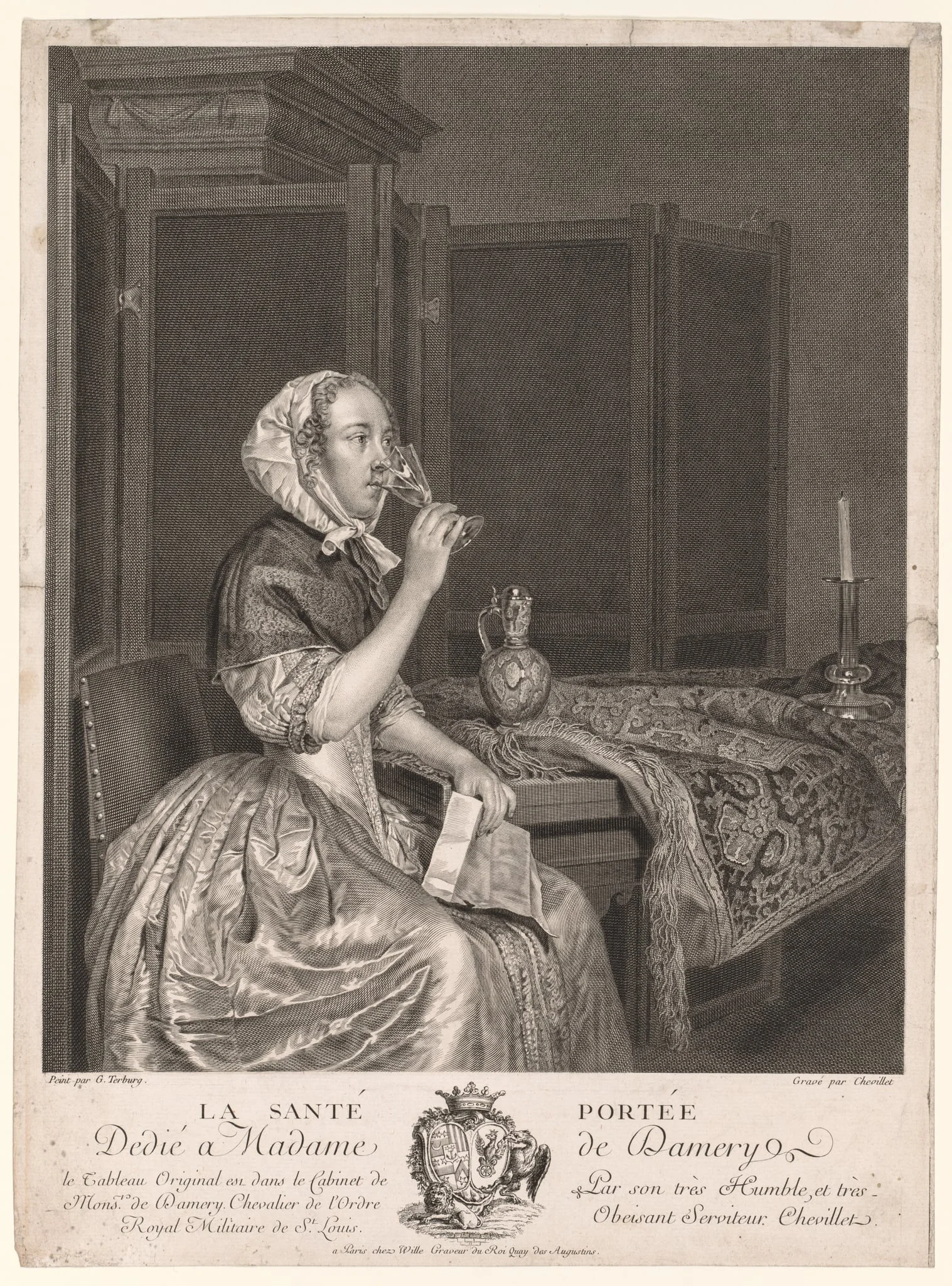 Drinking a Toast, by Gerard ter Borch, 1750