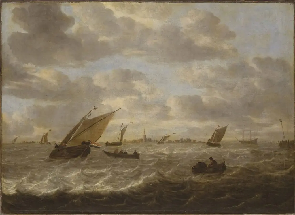 Marine with a Rough Sea