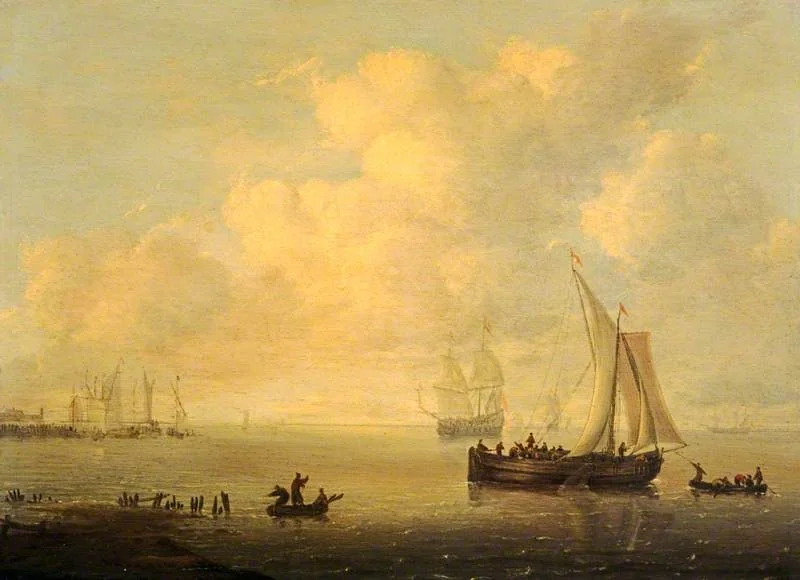 Ships in a Calm Sea