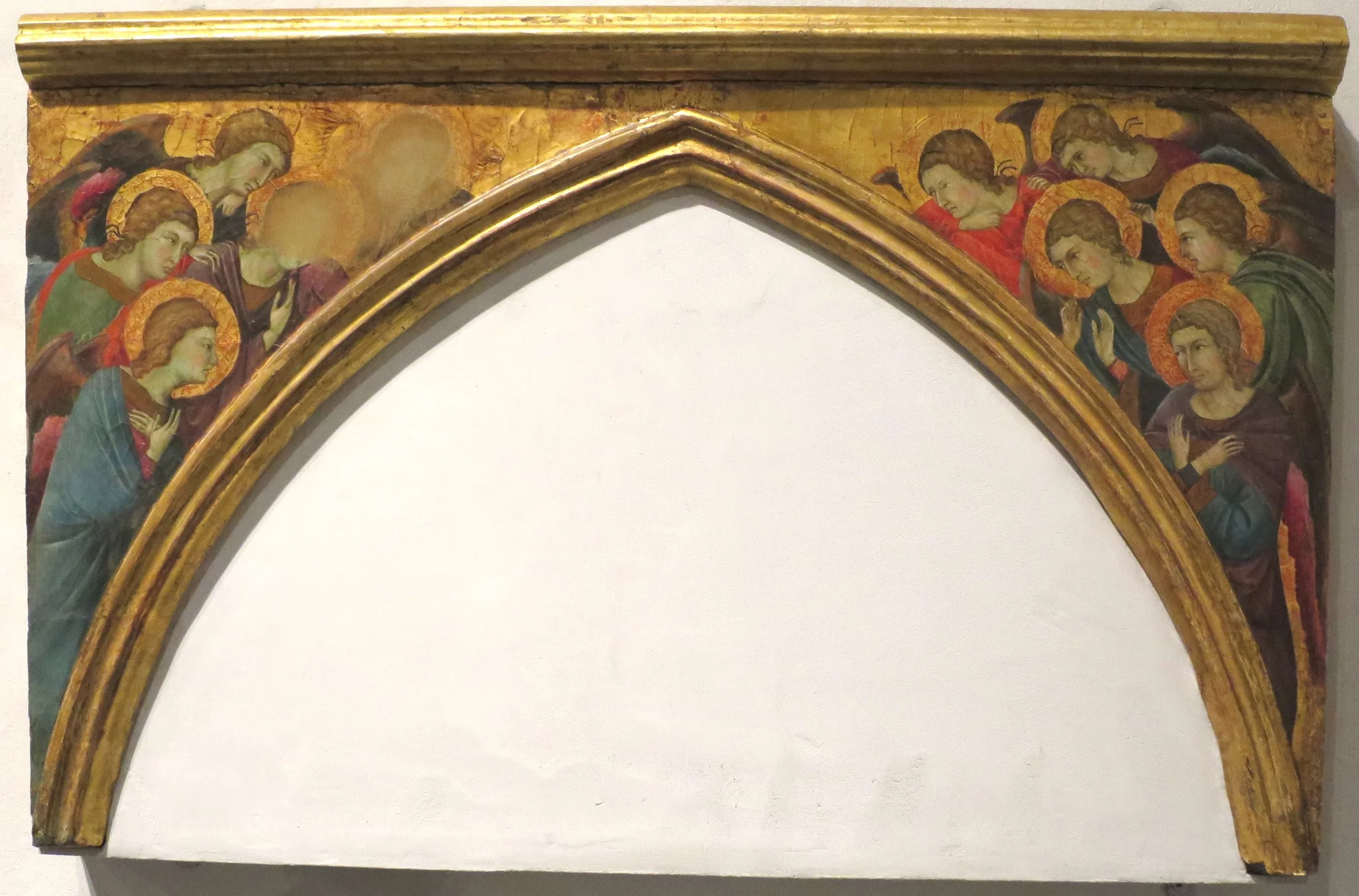 Worshipping Angels, by Ugolino di Nerio, tempera, 1325