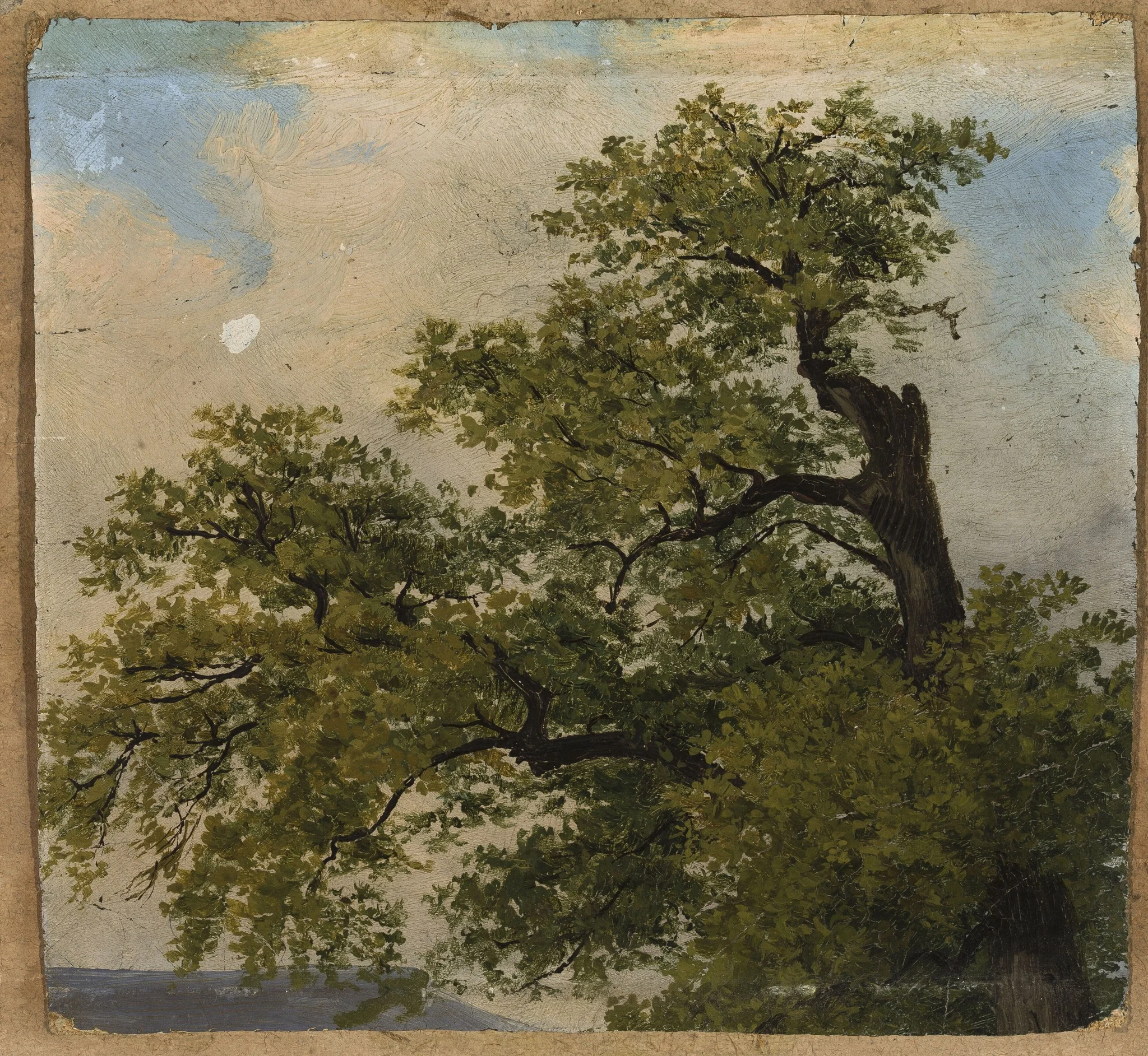 Trees, by Julius Schoppe, oil, 1841