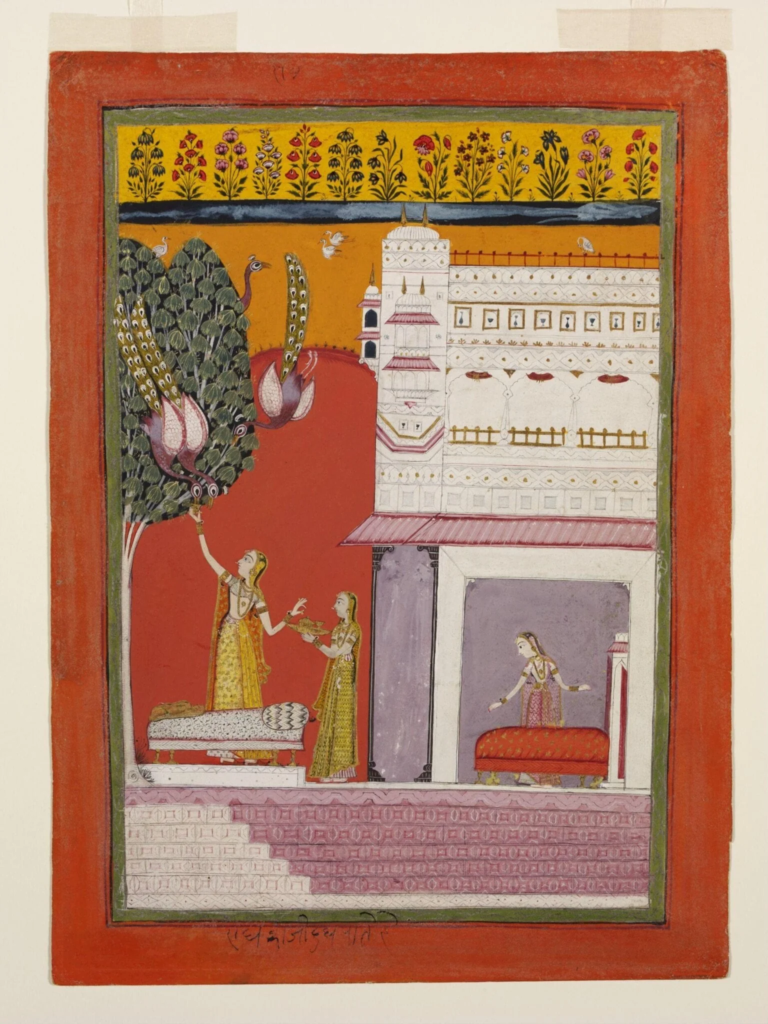 Madhumadhavi ragini, by Unknown, paint, 1680