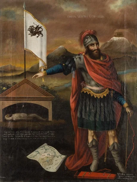 Hayk Nahapet, by Mkrtoum Hovnatanyan, oil, 1822
