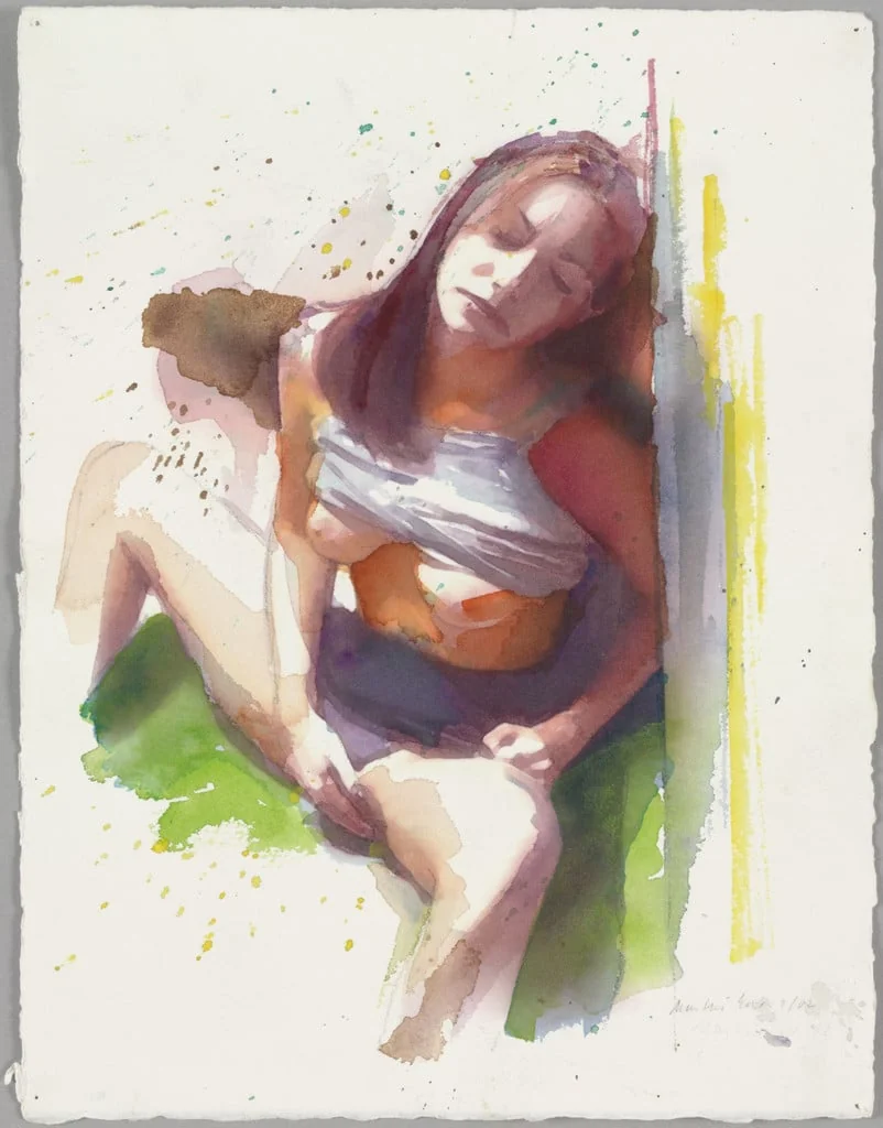Untitled, by Martin Eder, watercolor, 2002