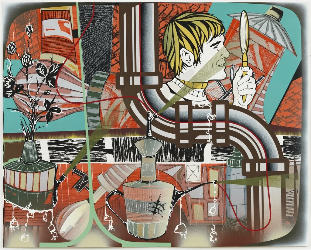 Untitled, by Lari Pittman, acrylic, 2001