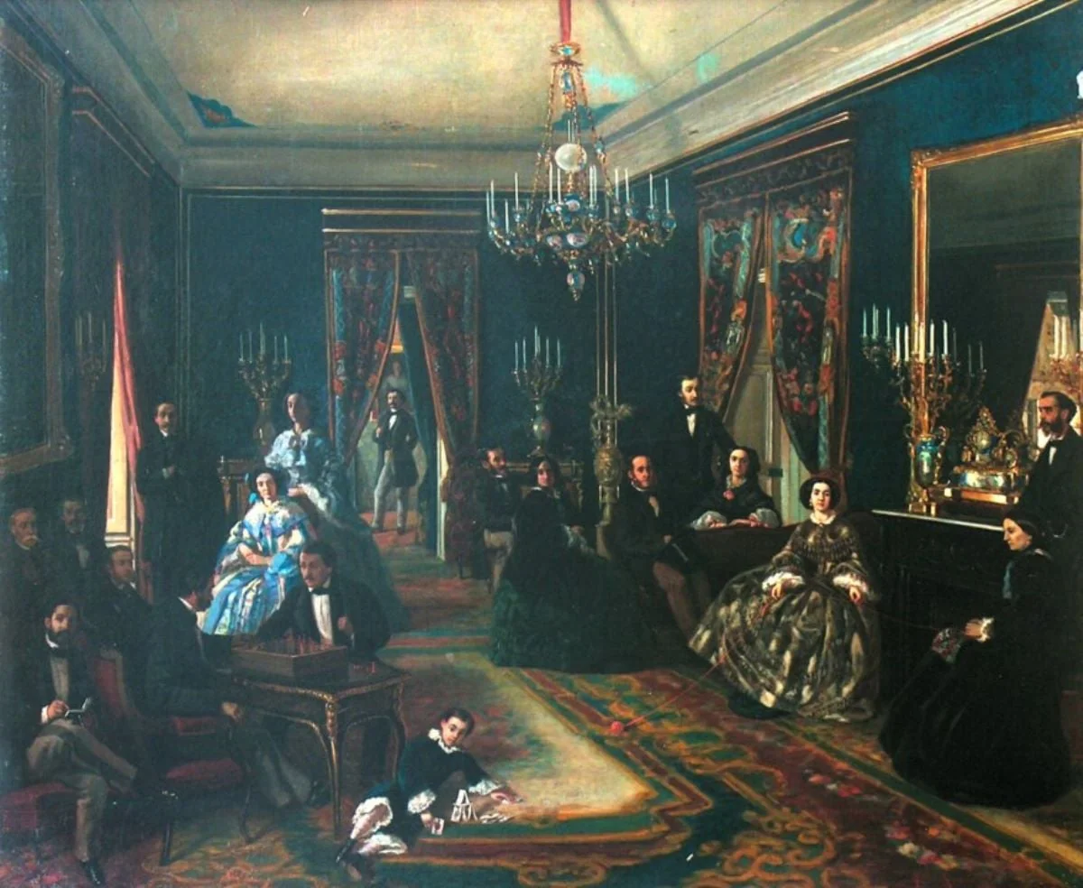 Scenă de interior, by Theodor Aman, unspecified, 1858