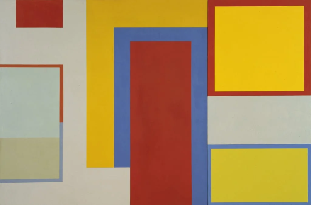 Untitled, by David Novros, oil, 1974