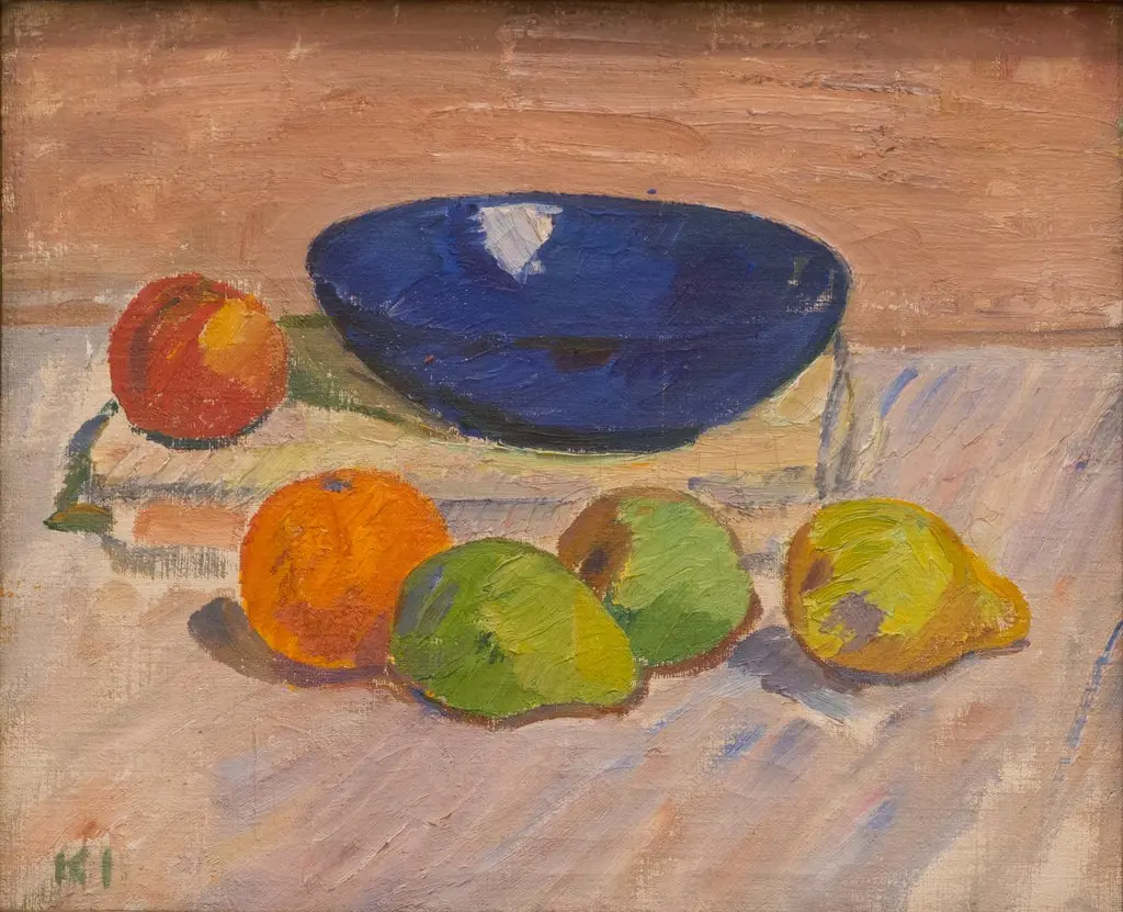 Still Life with Blue Bowl and Fruits