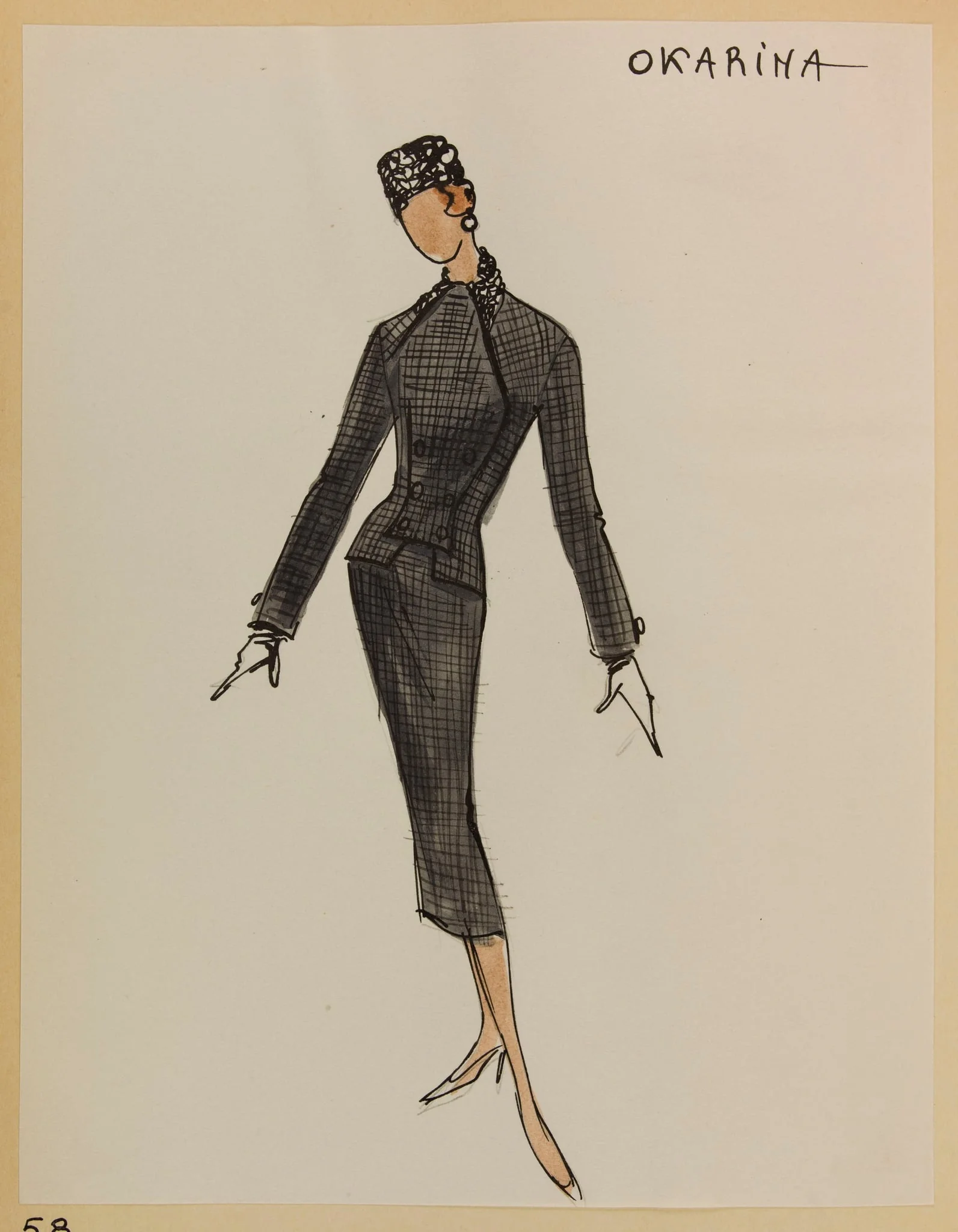 Okarina, by Marie-Louise Carven, 1955
