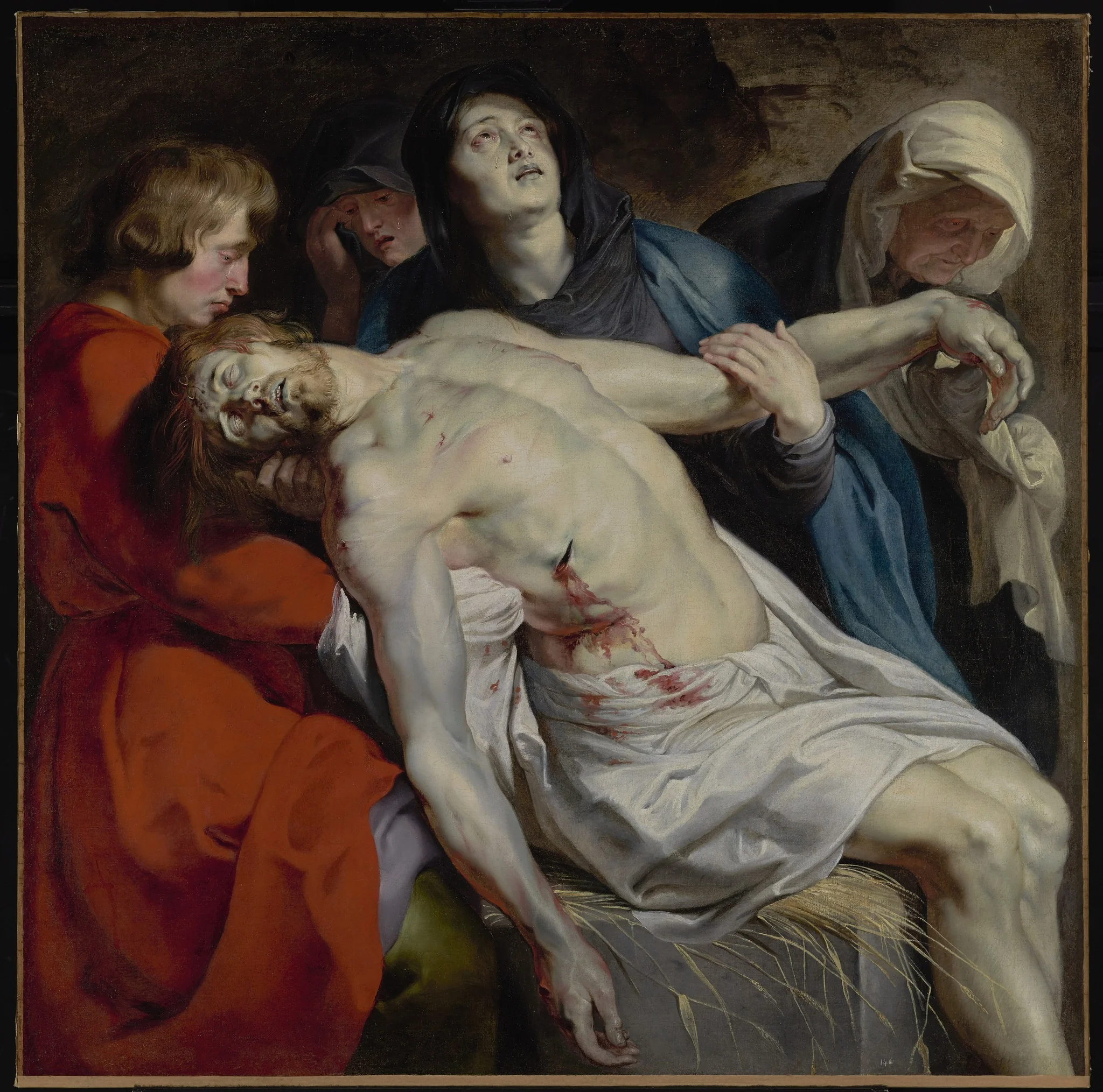 The Entombment, by Peter Paul Rubens, oil, 1612