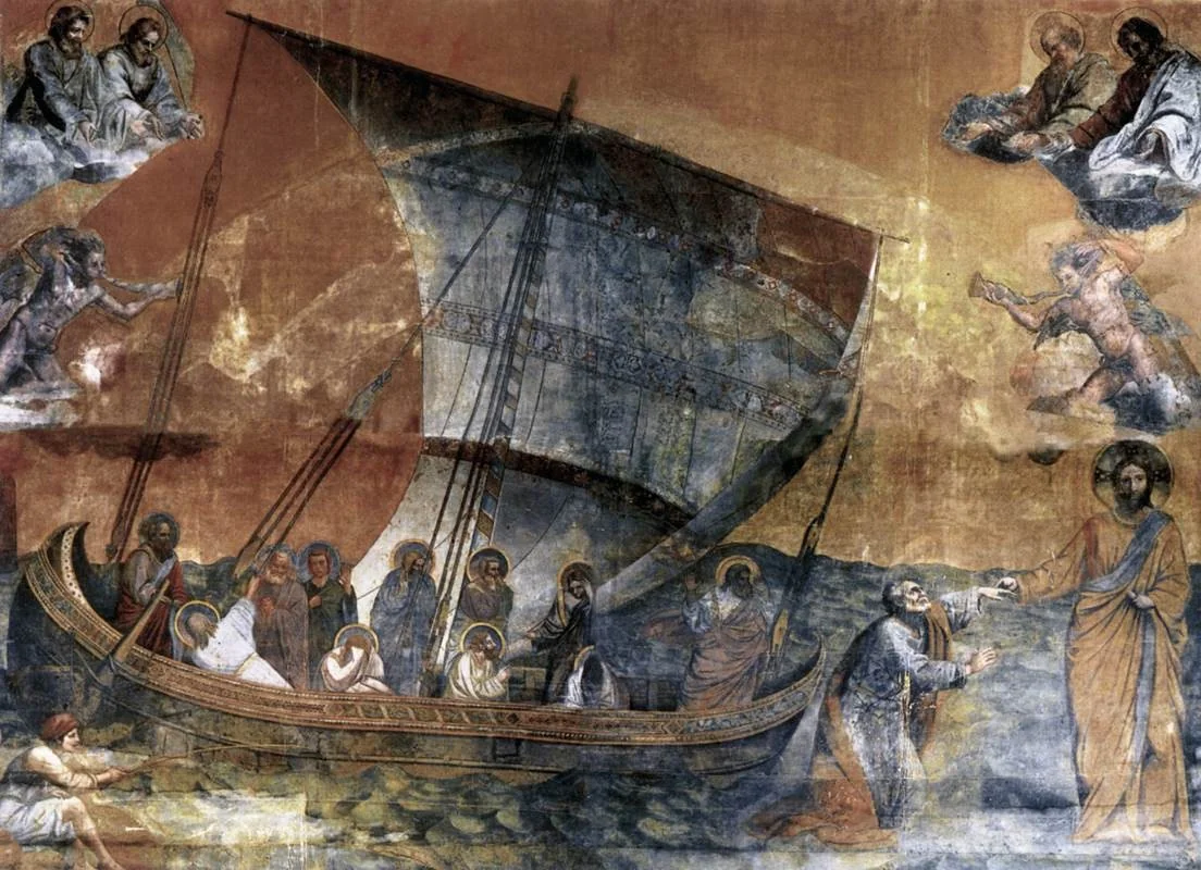 Navicella, by Francesco Berretta, oil, 1628