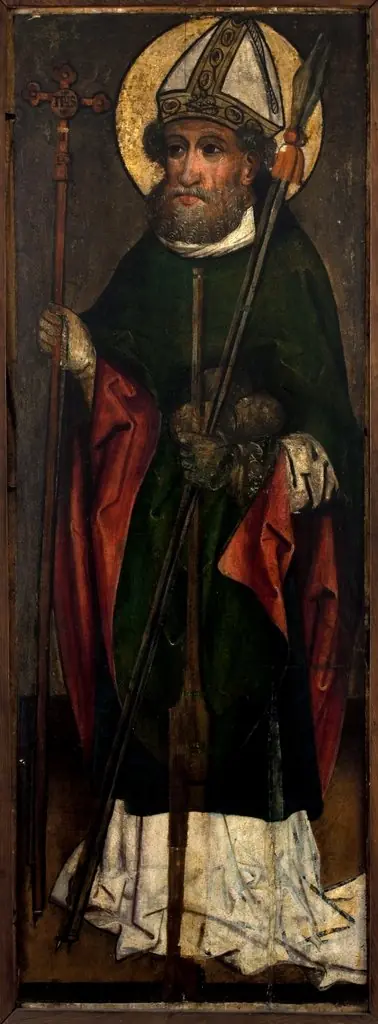 St Adalbert (obverse); Mary from the scene of the Annunciation (reverse). Wing of the altar retable from Snoza