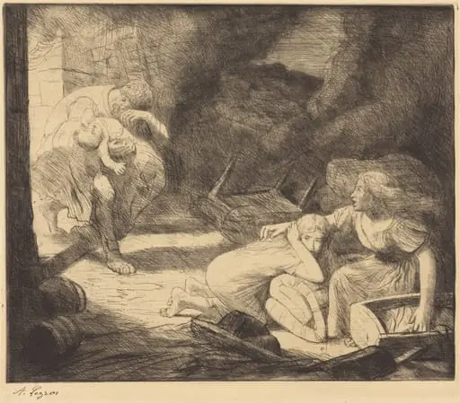 The Fire, 2nd plate (L'incendie)