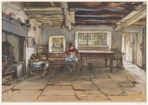 Interior of a cottage