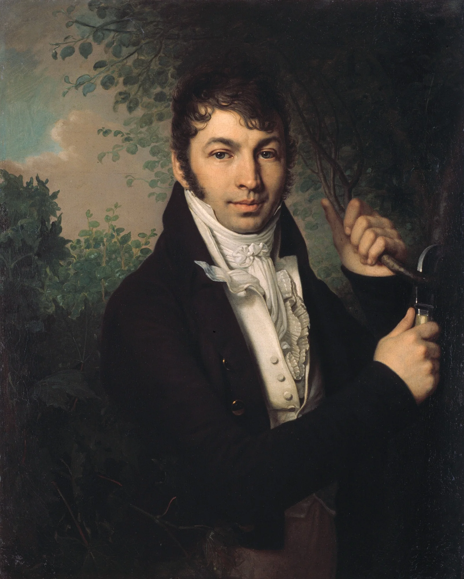 Porträt des Alexander Petrovich Dubovitsky, by Vladimir Borovikovsky, oil, 1818