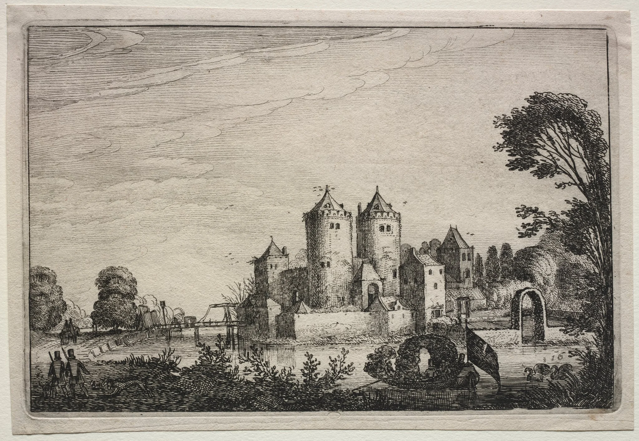 The Castle with Two Towers, by Jan Jansz van de Velde, 1616