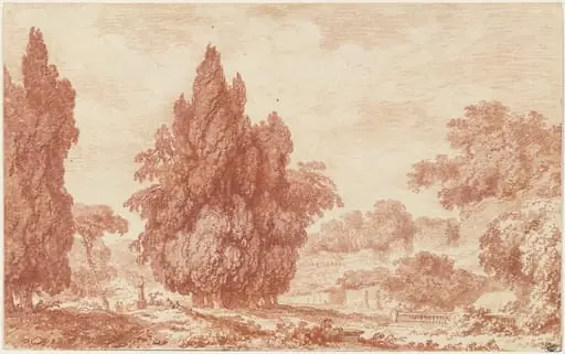 A Stand of Cypresses in an Italian Park