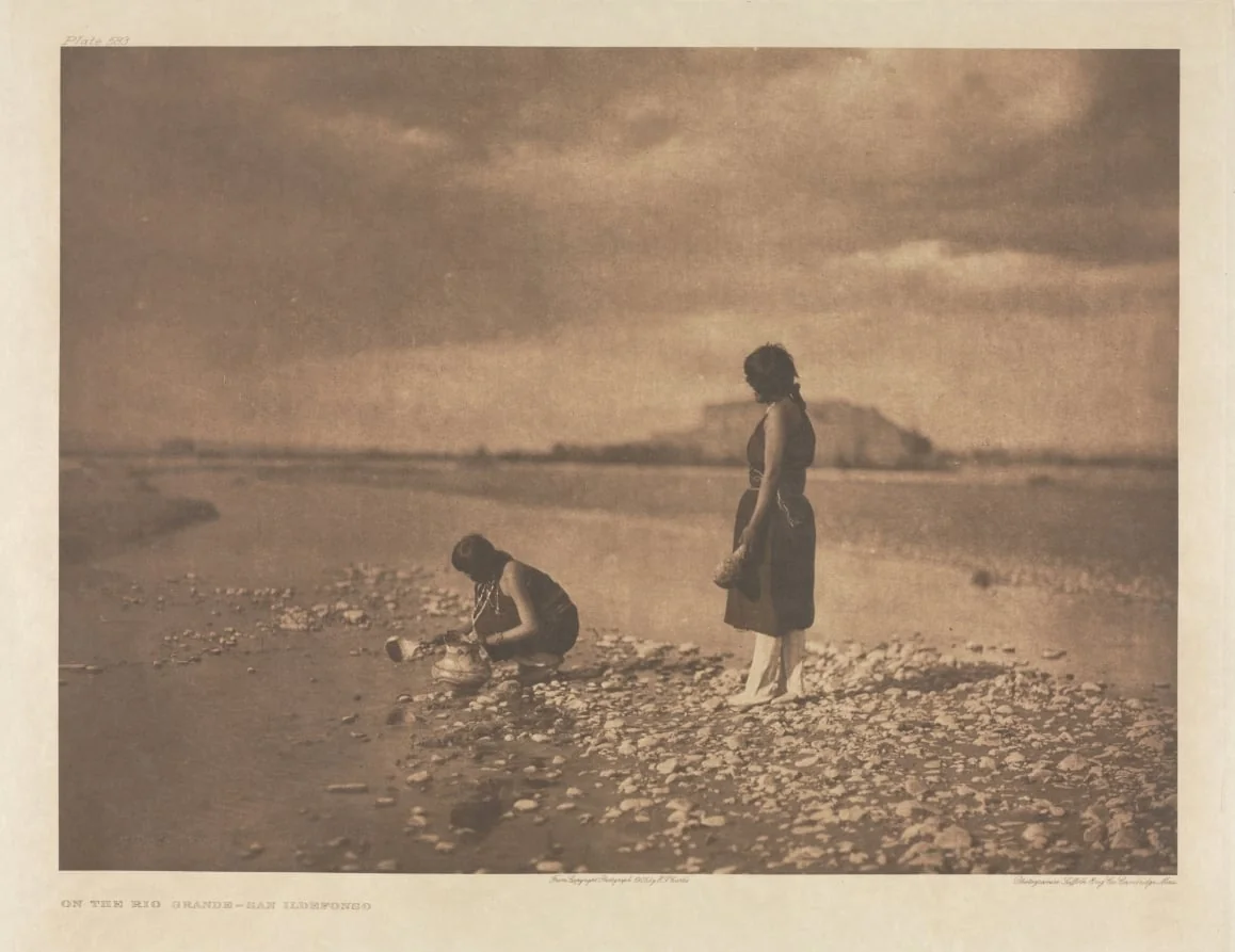Portfolio XVII, Plate 583: On the Rio Grande - San Ildefonso, by Edward S. Curtis, 1905