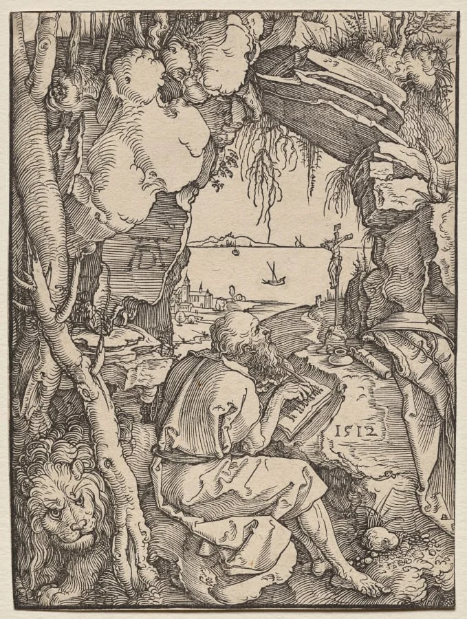 St. Jerome in a Cave, by Albrecht Dürer, 1512