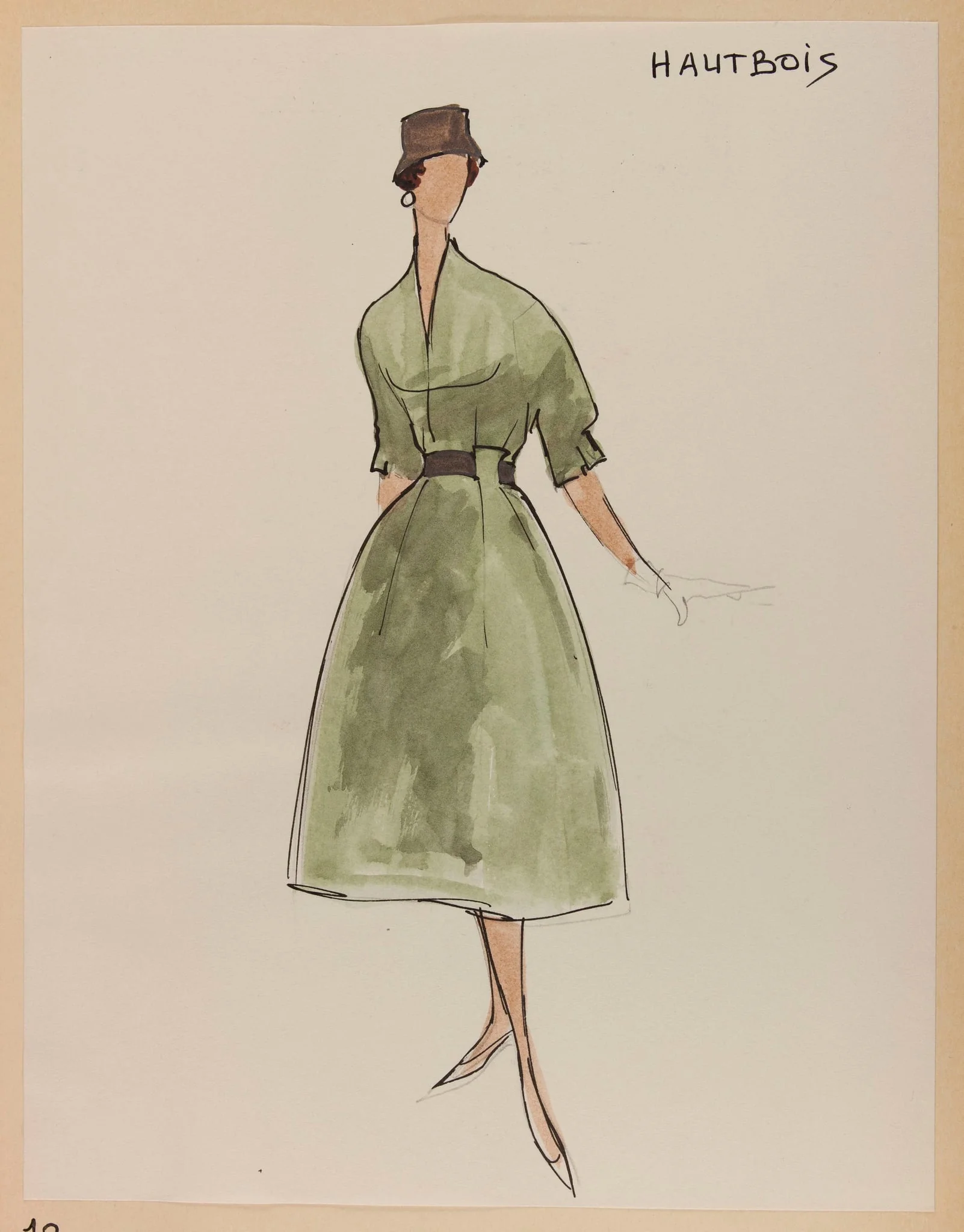 Hautbois, by Carven, 1955