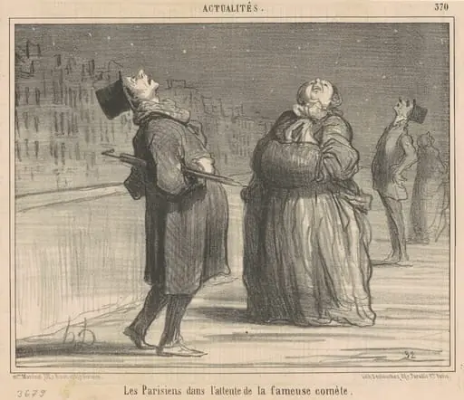 La parisiens dans l'attente de la ...comète